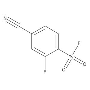 4-Cyano-2-fluorobenzene-1-sulfonyl fluoride Structure