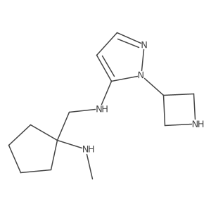 1-(azetidin-3-yl)-N-{[1-(methylamino)cyclopentyl]methyl}-1H-pyrazol-5-amine Structure