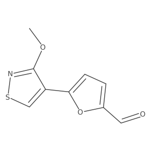 5-(3-Methoxy-1,2-thiazol-4-yl)furan-2-carbaldehyde Structure