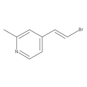 4-(2-Bromoethenyl)-2-methylpyridine Structure