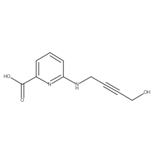 6-[(4-Hydroxybut-2-yn-1-yl)amino]pyridine-2-carboxylic acid结构式