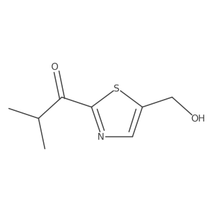 1-[5-(Hydroxymethyl)-1,3-thiazol-2-yl]-2-methylpropan-1-one Structure