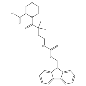 4-[4-({[(9H-fluoren-9-yl)methoxy]carbonyl}amino)-2,2-dimethylbutanoyl]morpholine-3-carboxylic acid Structure