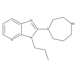 1-{3-propyl-3H-imidazo[4,5-b]pyridin-2-yl}-1,4-diazepane结构式