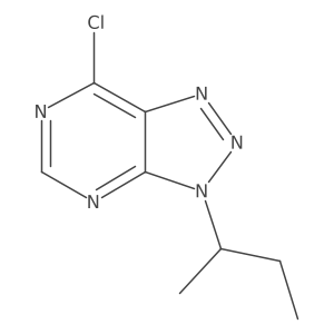 3-(butan-2-yl)-7-chloro-3H-[1,2,3]triazolo[4,5-d]pyrimidine Structure