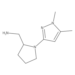[1-(1,5-dimethyl-1H-pyrazol-3-yl)pyrrolidin-2-yl]methanamine结构式