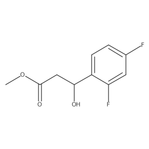 methyl (3S)-3-(2,4-difluorophenyl)-3-hydroxypropanoate Structure