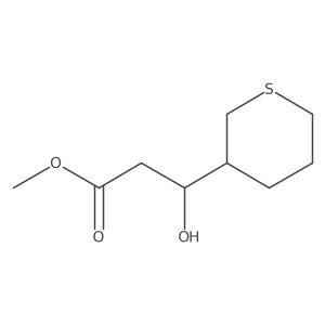 methyl (3S)-3-hydroxy-3-(thian-3-yl)propanoate结构式