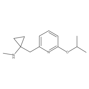 N-methyl-1-{[6-(propan-2-yloxy)pyridin-2-yl]methyl}cyclopropan-1-amine Structure