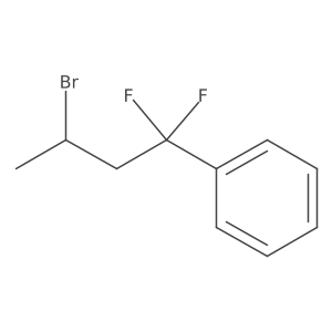 (3-Bromo-1,1-difluorobutyl)benzene结构式
