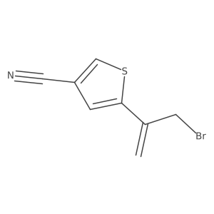 5-(3-Bromoprop-1-en-2-yl)thiophene-3-carbonitrile Structure