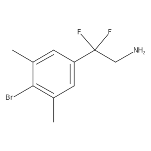 2-(4-Bromo-3,5-dimethylphenyl)-2,2-difluoroethan-1-amine Structure