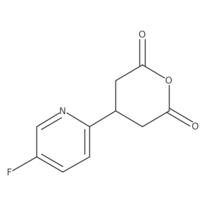 4-(5-Fluoropyridin-2-yl)oxane-2,6-dione结构式