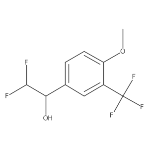 2,2-Difluoro-1-[4-methoxy-3-(trifluoromethyl)phenyl]ethan-1-ol Structure