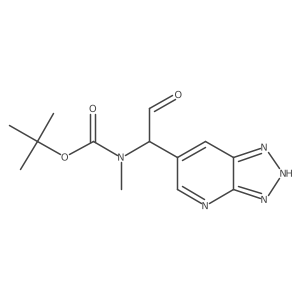 tert-butyl N-methyl-N-(2-oxo-1-{3H-[1,2,3]triazolo[4,5-b]pyridin-6-yl}ethyl)carbamate Structure