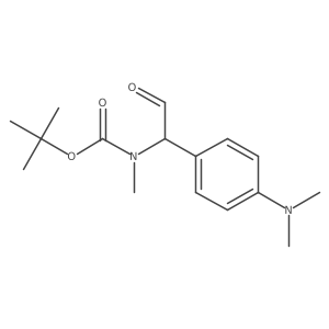 tert-butyl N-{1-[4-(dimethylamino)phenyl]-2-oxoethyl}-N-methylcarbamate结构式