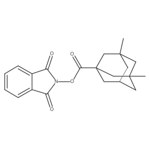 1,3-dioxo-2,3-dihydro-1H-isoindol-2-yl 3,5-dimethyladamantane-1-carboxylate Structure