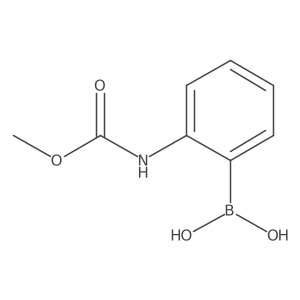 (2-((Methoxycarbonyl)amino)phenyl)boronic acid Structure