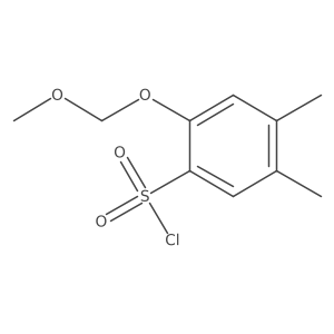 2-(Methoxymethoxy)-4,5-dimethylbenzene-1-sulfonyl chloride结构式