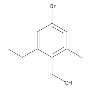 (4-Bromo-2-ethyl-6-methylphenyl)methanol结构式