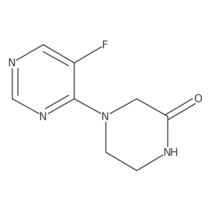 4-(5-Fluoropyrimidin-4-yl)piperazin-2-one Structure
