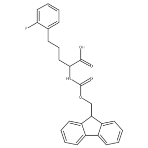 Fmoc-(S)-2-amino-5-(2-fluorophenyl)pentanoic acid Structure