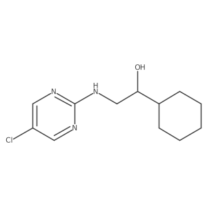 2-[(5-Chloropyrimidin-2-yl)amino]-1-cyclohexylethan-1-ol Structure