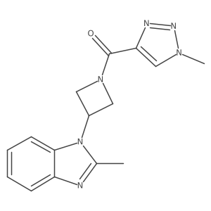 2-methyl-1-[1-(1-methyl-1H-1,2,3-triazole-4-carbonyl)azetidin-3-yl]-1H-1,3-benzodiazole Structure