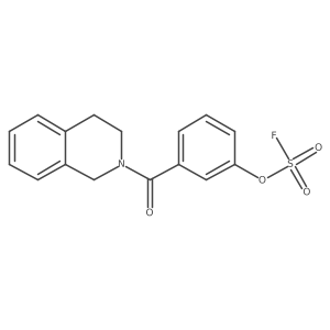 3-(1,2,3,4-Tetrahydroisoquinoline-2-carbonyl)phenyl sulfurofluoridate结构式
