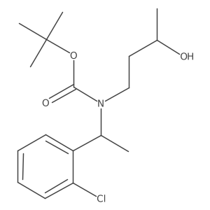 tert-butyl N-[1-(2-chlorophenyl)ethyl]-N-(3-hydroxybutyl)carbamate Structure