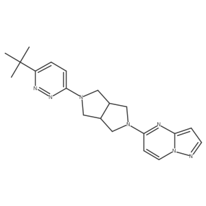 3-Tert-butyl-6-(5-{pyrazolo[1,5-a]pyrimidin-5-yl}-octahydropyrrolo[3,4-c]pyrrol-2-yl)pyridazine Structure