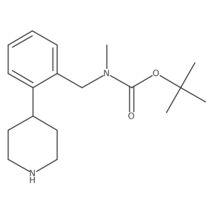 Tert-butyl methyl(2-(piperidin-4-yl)benzyl)carbamate Structure