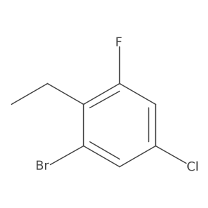 1-Bromo-5-chloro-2-ethyl-3-fluorobenzene Structure