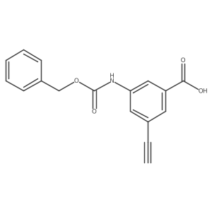 3-{[(Benzyloxy)carbonyl]amino}-5-ethynylbenzoic acid结构式