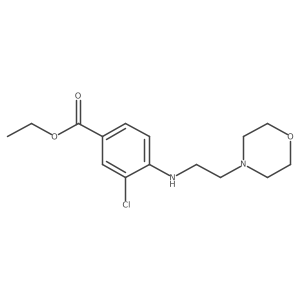 Ethyl 3-chloro-4-{[2-(morpholin-4-yl)ethyl]amino}benzoate结构式