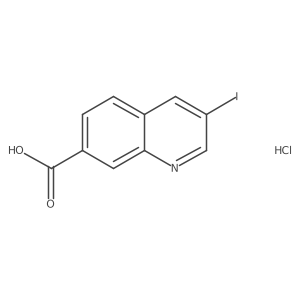3-Iodoquinoline-7-carboxylic acid hydrochloride Structure