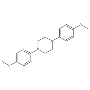 5-Methoxy-2-[4-(4-methoxyphenyl)piperazin-1-yl]pyrimidine Structure