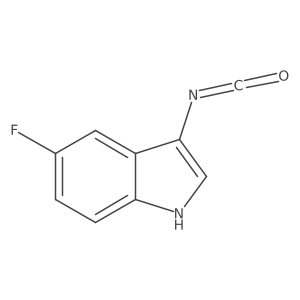 5-fluoro-3-isocyanato-1H-indole Structure