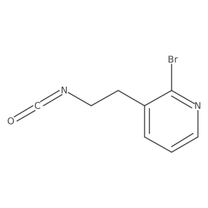 2-Bromo-3-(2-isocyanatoethyl)pyridine Structure
