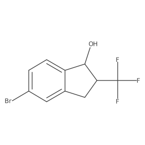 (1R,2R)-5-Bromo-2-(trifluoromethyl)-2,3-dihydro-1H-inden-1-ol Structure
