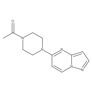 1-(4-{Pyrazolo[1,5-a]pyrimidin-5-yl}piperazin-1-yl)ethan-1-one Structure