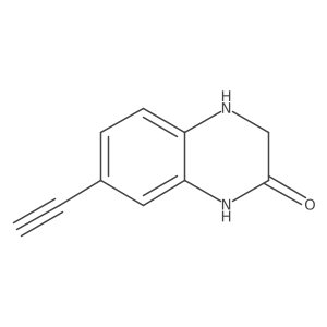 7-Ethynyl-1,2,3,4-tetrahydroquinoxalin-2-one结构式