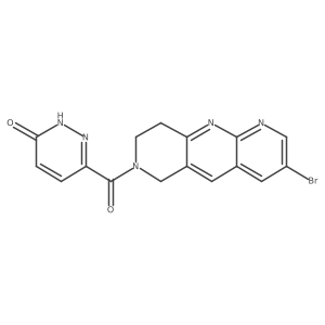 6-{3-bromo-6H,7H,8H,9H-pyrido[2,3-b]1,6-naphthyridine-7-carbonyl}-2,3-dihydropyridazin-3-one Structure