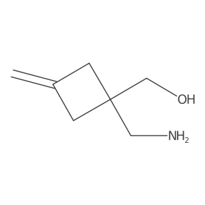[1-(Aminomethyl)-3-methylidenecyclobutyl]methanol结构式