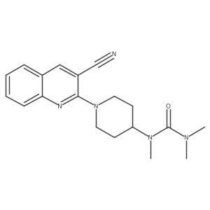1-[1-(3-Cyanoquinolin-2-yl)piperidin-4-yl]-1,3,3-trimethylurea结构式