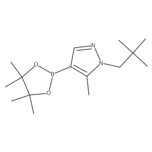5-Methyl-1-neopentyl-4-(4,4,5,5-tetramethyl-1,3,2-dioxaborolan-2-yl)-1H-pyrazole Structure