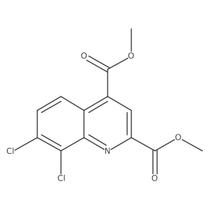 2,4-Dimethyl 7,8-dichloro-2,4-quinolinedicarboxylate结构式