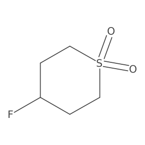 4-Fluorotetrahydro-2h-thiopyran-1,1-dioxide Structure