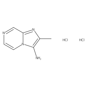 2-Methylimidazo[1,2-a]pyrazin-3-amine dihydrochloride结构式