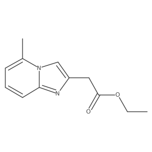 Ethyl 2-(5-methylimidazo[1,2-a]pyridin-2-yl)acetate结构式
